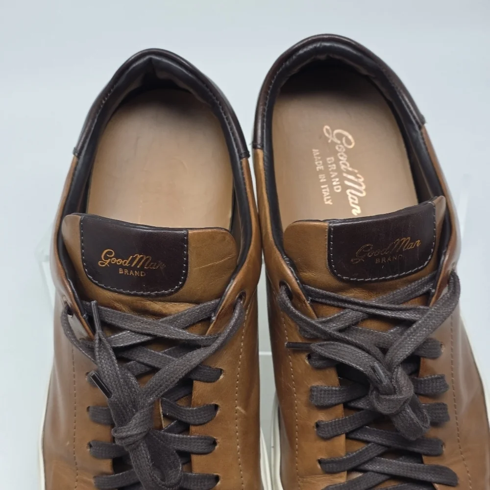 Good Man Brand Mens Legend Cognac Low Tops Sneakers Shoes Size 10 Pre-owned